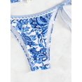 thumbnail image 3 of Conjunto de traje de baño halter con estampado floral Bikini BYFINECANY para mujer, 3 of 5
