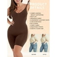thumbnail image 3 of Scacto Women's Spaghetti Strap Simple Waist Fitted Belly Contracting And Hip Lifting Exposed Back Beauty Back Boxer Jumpsuit Seamless Romper, 3 of 5