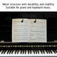 thumbnail image 3 of Metal Music Book Clip Note Pattern Delicate Page Holder for Piano Guitar Music Lovers, 3 of 7