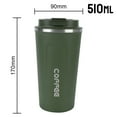 thumbnail image 5 of Thermo Cafe Coffee Mug Car Thermos Mug 510ML LeakProof Travel Thermo Cup for Tea Water Coffee Double 304 Stainless Steel (Black,17OZ (510ml)), 5 of 5