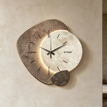 Orangide Modern Quartz Wall Clock - 12 Inch Silent Non-Ticking Decorative for Living Room, Dining Room, Home Office, Large Dial Easy to Read