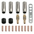 thumbnail image 1 of 19 Piezas Mig / Mag Puntas De Contacto De Soldadura 0,8 Mm M6 Boquilla De Gas Soporte De Pu Tomshoo  19 piezas, 1 of 7