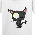 thumbnail image 4 of Inktastic Goth Animals Pets Black Cat Youth T-Shirt, 4 of 5