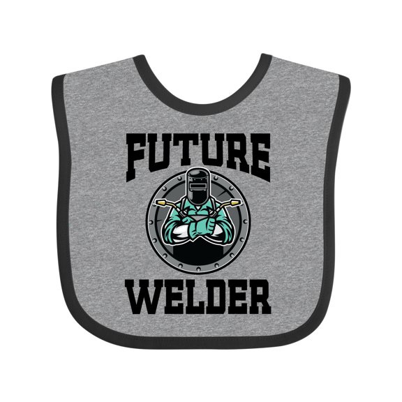 Inktastic Welding Future Welder Baby Clothes Boys or Girls Baby Bib