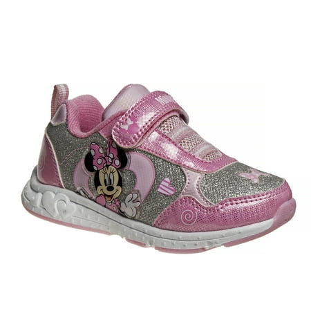 

Disney Minnie Mouse Girls Sneakers w/ two red lights.