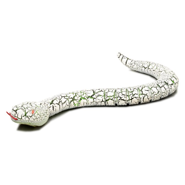RC Snake Toy 15.5in Infrared Rechargeable Rattlesnake Toy with Retractable Tongue and Swinging Tail Gift for Kids Children