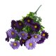 thumbnail image 1 of Ramo de flores artificiales con hojas verdes, realista, resistente a los rayos UV, de seda, para interior y exterior, jardín, patio, balcón, decoración del hogar., 1 of 8