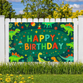 thumbnail image 6 of Colorful Dinosaur Themed Happy Birthday Banner Party Decoration Backdrop Background for Birthday Party Celebrations Photography Props Kids Party Decorations, 6 of 8