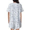 thumbnail image 3 of Naloa Fitness Guru Women's Short-Sleeved Pajama Set, Loungewear, Summer pajamas, Breathable Cozy - 3X-Large, 3 of 9