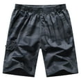 thumbnail image 4 of Casual Shorts for Men Summer Casual Shorts Bermuda Camo Overalls Wear Large Size Pants Grey XL, 4 of 4