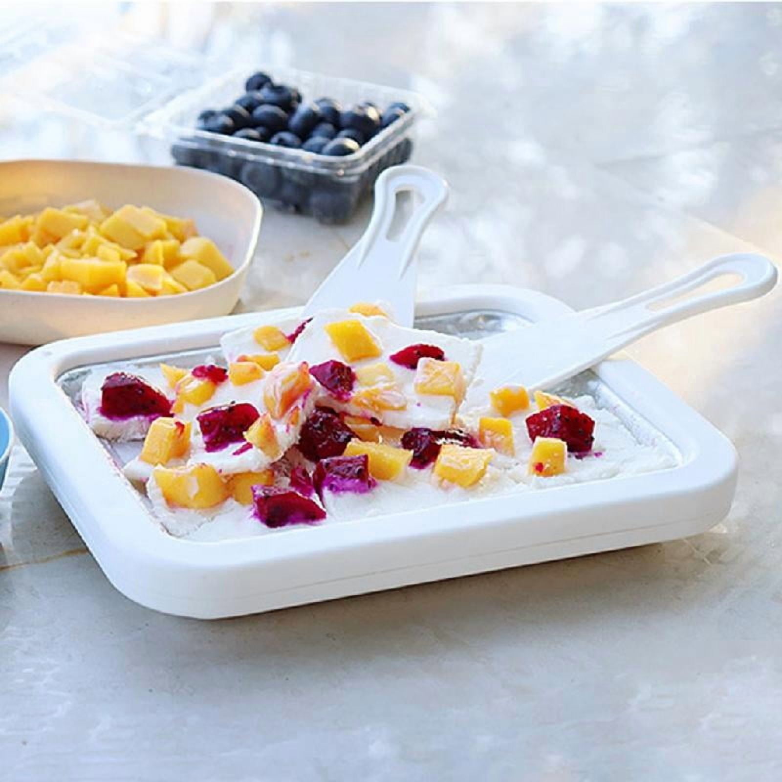 Ice Cream Maker Pan Multifunctional Sweet Fried Food Yogurts Ice Cream Roller Plate Household Supplies