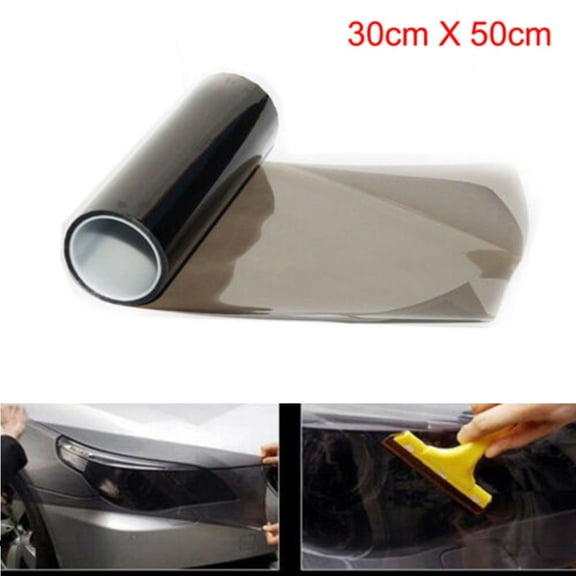 Diluopei 30*50Cm Light Smoke Black Tint Film Headlights Tail Lights Car Vinyl Wrap