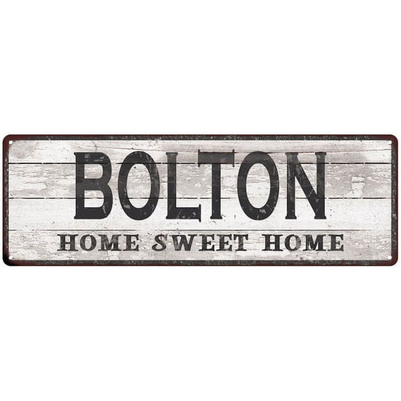 BOLTON Home Sweet Home Country Look 6x18 Metal Sign 106180045625