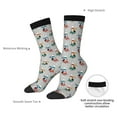 thumbnail image 4 of Fuzoiu Skiing penguin Print Athletic Crew Socks for Men & Women,Casual Crew Socks,Above Ankle Crew Socks for Business, Casual, 4 of 6