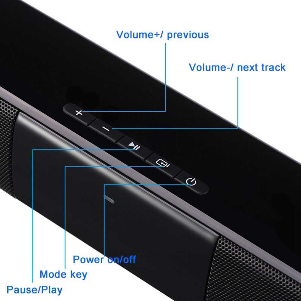 SL-10 Column Wireless Bluetooth Speaker Outdoor Portable Subwoofer Music Stereo Powerful Sports Speakers
