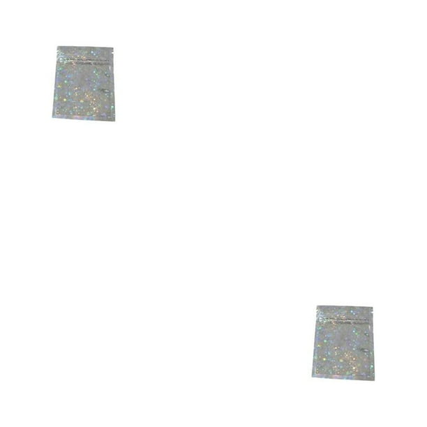 Matsuzay Paquete de 100 piezas Bolsa de papel de aluminio Bolsas de paquete Ziplock para el hogar Accesorio de envoltura Type4 NO4