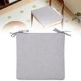 thumbnail image 3 of Thick Padding Garden Chair Seat Cushion, Outdoor Patio Dining Cushion With Ties, 15x15 Inch Durable Strap Replacement (Gray ,40*40CM), 3 of 9