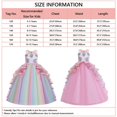 thumbnail image 5 of Disfraz IZKIZF, vestido de princesa unicornio con diadema para niñas de 4 a 5 años, 5 of 5