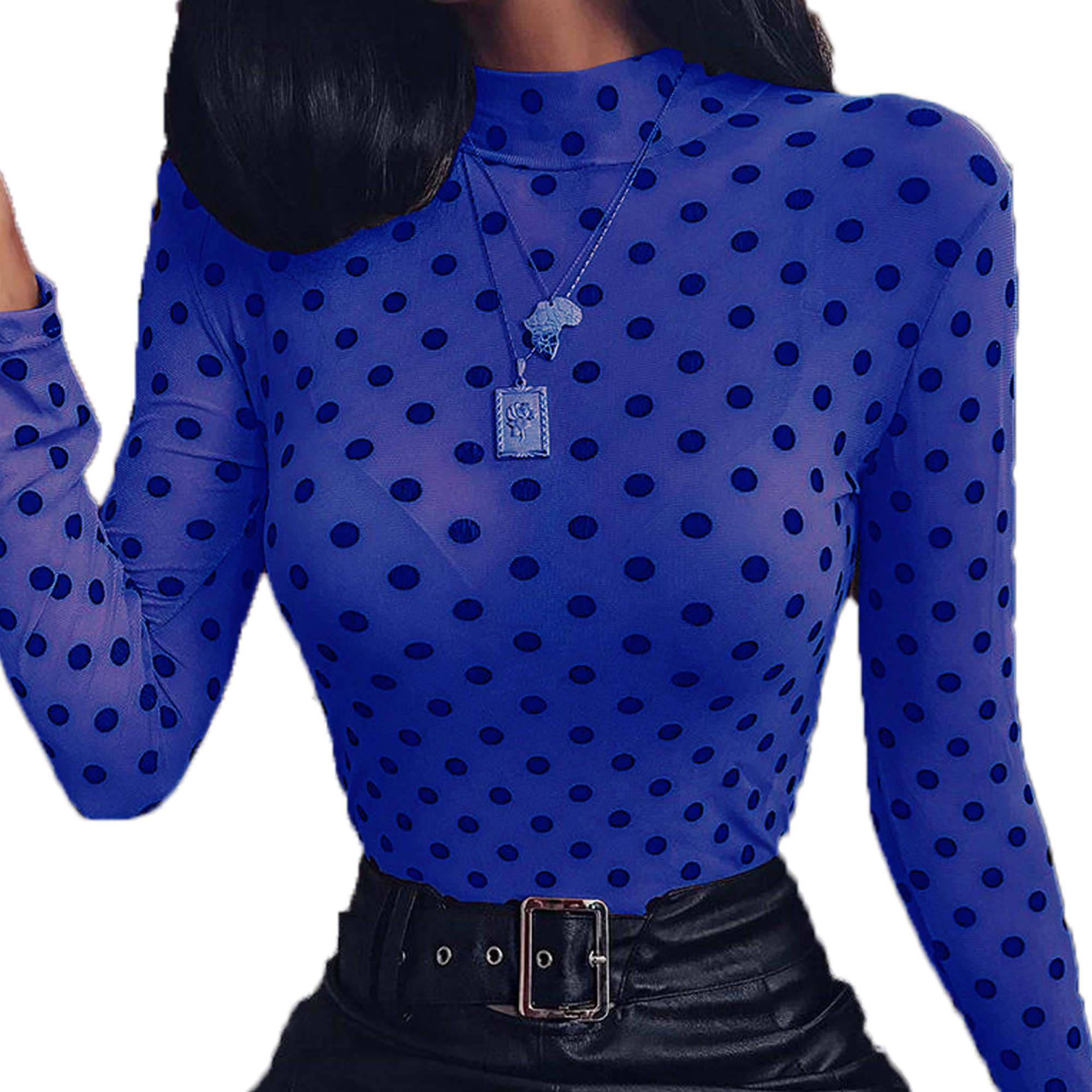 Long Sleeve Slim Fit Tops Shirts Blouse 