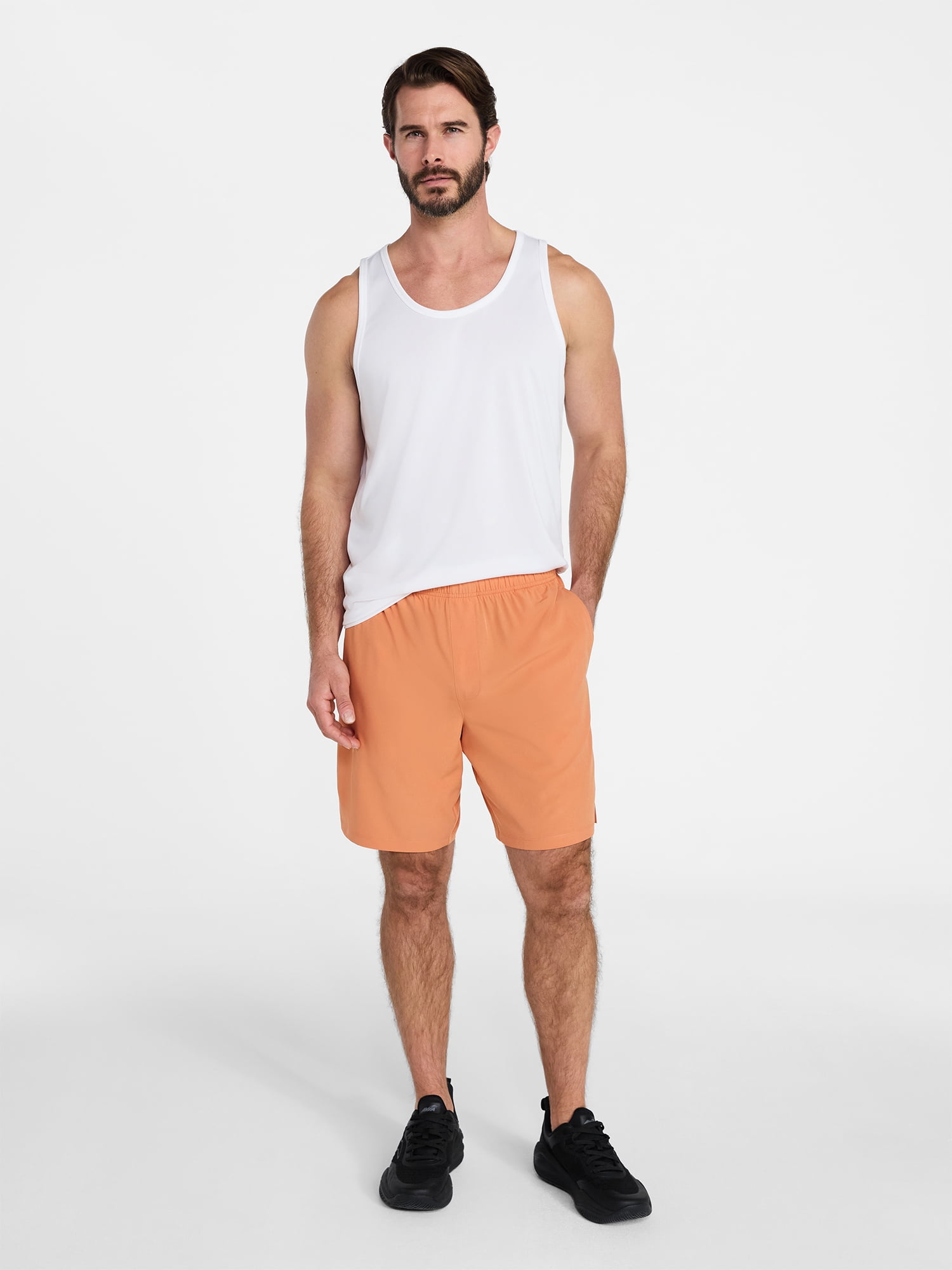 Athletic Works Men's and Big Men's Woven Running Shorts, 6" and 8" Inseams, Sizes XS-5XL