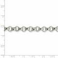 thumbnail image 4 of 925 Sterling Silver 6.75mm Rolo Chain Bracelet Rope, 4 of 8