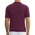 thumbnail image 4 of GENTS BLISS V Neck Men Polo Shirts Short Sleeve Knit T shirts for Men Casual Stretch Men Shirts, 4 of 7