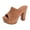 Brown, variant on Anuirheih Slip on Sandals Women,Wedge Heel Sandals Women's Thick Bottom Fish Mouth Solid Color Sandals(Blue)