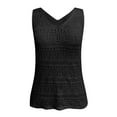 thumbnail image 5 of DuoJiaJ Womens Summer Tank Top For Women 2025 Trendy V Neck Crochet Sleeveless Shirts Sweater Vest Women’s Basic Tank Tops, 5 of 5