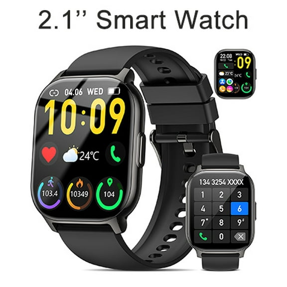 Smart Watch, 2.1" Smart Watches for Men Women(Answer/Make Call),120  Sport Modes Fitness Tracker with Sleep Heart Rate Monitor,