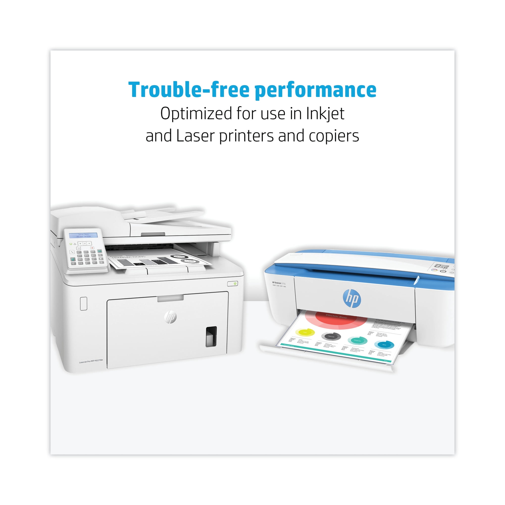 HP Printer Paper, Office 20lb, 11x17, White, 1 Ream, 500 Sheets