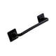 thumbnail image 3 of Paquete de 2 armarios impermeables para cocina y baño, toallero sobre armario, toallero montado en la pared, soporte para toallero, colgador decorativ Corto Negro Blanco BLESIY Estante de trapo, 3 of 8