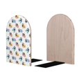 thumbnail image 2 of Naloa Panda And Rainbow 2 Pcs Bookend Large Capacity Office Book Ends for Home Office Library School Study Decoration, 2 of 8