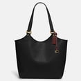 thumbnail image 1 of COACH Bolso de Día para Mujer en Piel Granulada Pulida, Color Negro, C6337-B4/BK, Talla Única, 1 of 8