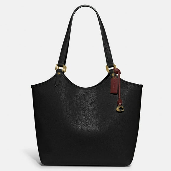 COACH Bolso de Día para Mujer en Piel Granulada Pulida, Color Negro, C6337-B4/BK, Talla Única
