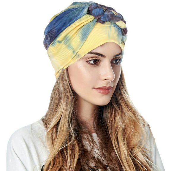 Lroveb Turbans for Women Head Wrap Hijab Braid Turban Hats Cancer Cap Hair Bonnet Scarf Cover Hat Beanie Hat