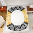 thumbnail image 5 of Feelyou Hippie Boho Damask Full Size Sheets, Retro Bohemian Style Bed Sheets, 4 Pieces, 5 of 7