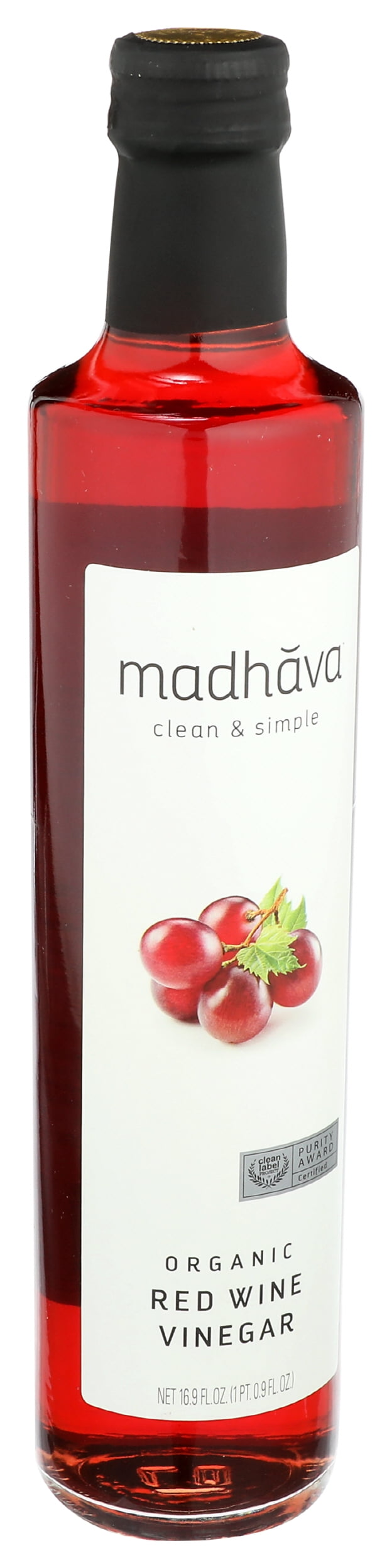 (Pack of 6), Madhava Organic Red Wine Vinegar, 500 ml