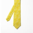 thumbnail image 2 of Men's Tie, Butterflies Design, 3.7", Earth Yellow and White, by Ambesonne, 2 of 4