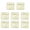 thumbnail image 5 of WHAMVOX 8pcs Metal Memo Holder Table Placecard Holder Stand for Wedding Banquet (Golden), 5 of 8