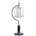 thumbnail image 2 of ORE International 715BK Lampe de Table avec Abat-Jour Effet Cristal, Noir, 2 of 2