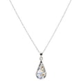 thumbnail image 1 of Collection Sterling Silver/Gold Over Sterling Silver Pressed Flower Pendant Necklace, 1 of 5
