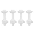 thumbnail image 2 of Paquete de 4 tornillos de perno de bisagra para asiento de inodoro con tuercas y arandelas de plástico Kit de piezas de repuesto para asiento de inodoro, 2 of 5