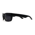 thumbnail image 4 of Mens Classic Narrow Rectangular Square Gentlemens Sport Plastic Sunglasses Black, 4 of 4