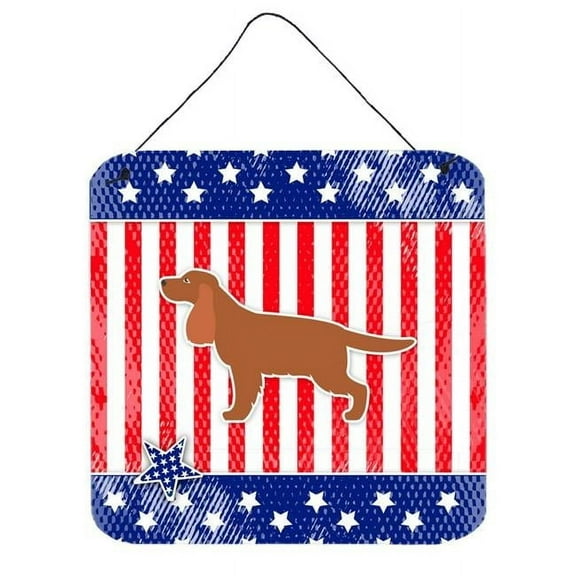 USA Patriotic English Cocker Spaniel Wall or Door Hanging Prints