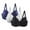 Dark Blue, variant on iHPH7 3pcs Bras for Women Pack, Lace Bra, Full Coverage Bras for Women, Breathable Bras for Women, Wireless Bras for Women, Beige 100C