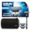 thumbnail image 1 of Kit de Rastrillo Gillette Mach3 + 3 Repuestos con 3 Hojas + Estuche, 1 of 5