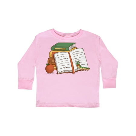 

Inktastic Tiny Library Bookworm Gift Toddler Boy or Toddler Girl Long Sleeve T-Shirt