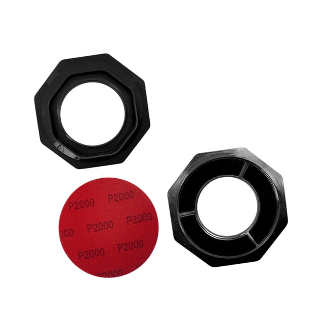 Ethern Ball Base Universal Sanding Pad Holder Surface Maintenance Tool Sturdy Organizer black
