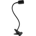 thumbnail image 1 of Enchufe E27 Negro BRI con Abrazadera y Clip Cuello de Cisne Ajustable Cable con Interruptor Europeo, 1 of 5