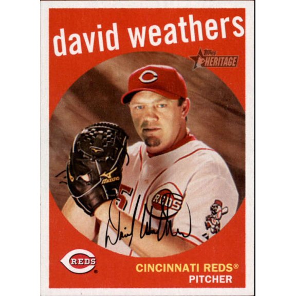 2008 Topps Heritage #159 David Weathers Reds MLB Baseball Trading Card